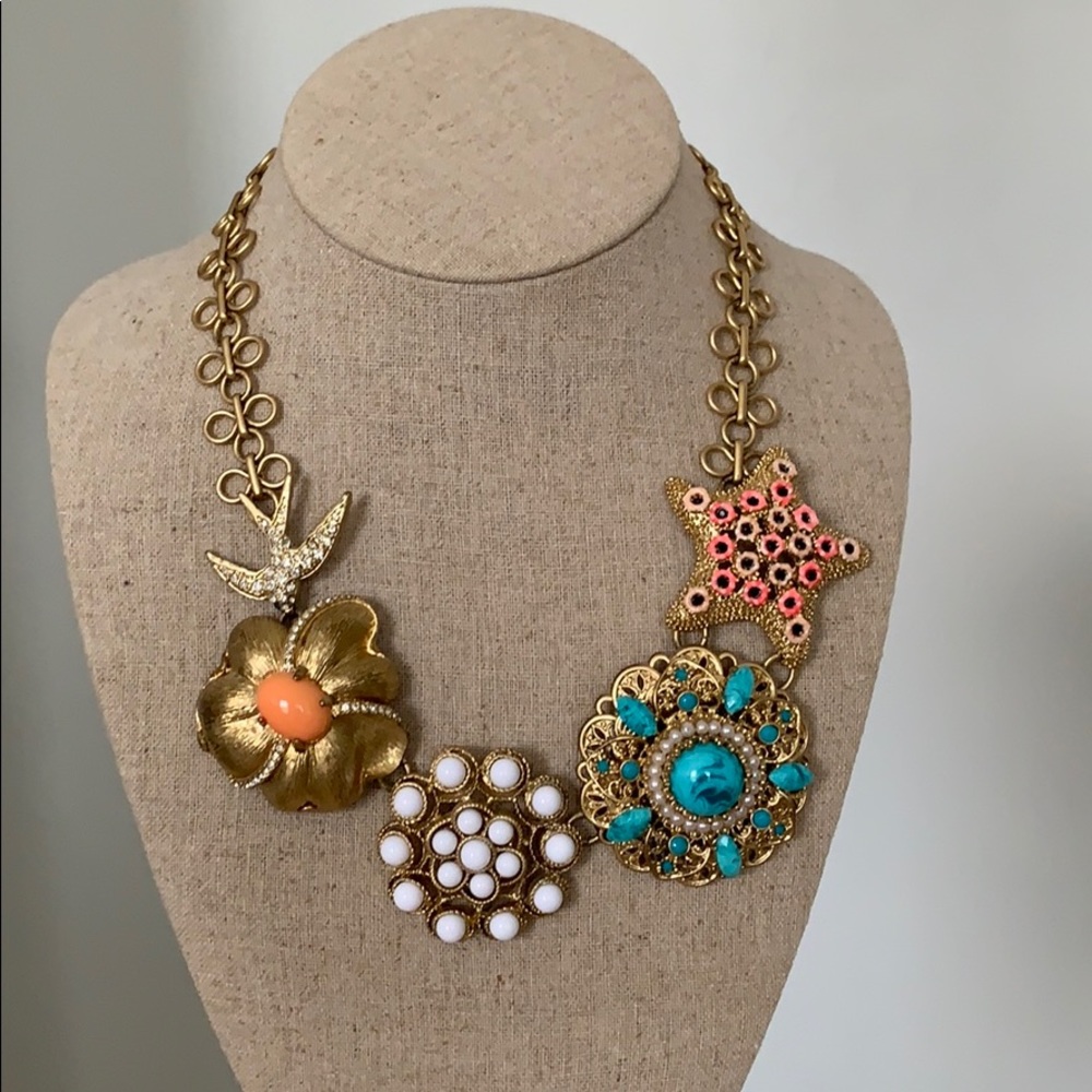 Stella & Dot Birds of Paradise statement necklace